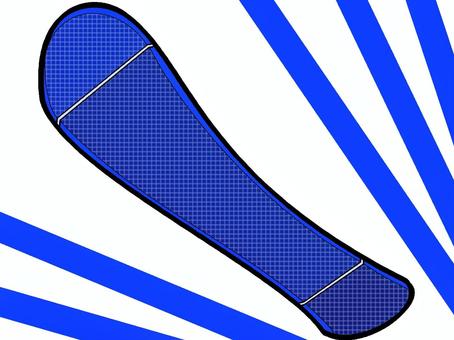 青色モチーフのスノーボード スノーボード,冬,スポーツ,用品,モチーフ,カラー,雪山,スキー場,滑る,道具のイラスト素材