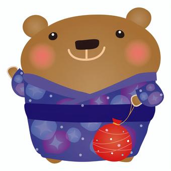 bear yoyo yukata, , JPG, PNG and AI