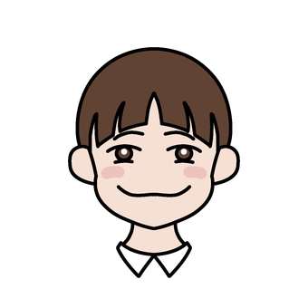 笑顔の段階３　ウフッ　うふふ　エッヘン 子供,エッヘン,笑顔,表情,アイコン,中性,感情のイラスト素材