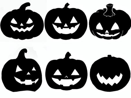 【アイコンセット】シルエットのカボチャ 【アイコンセット】シルエットのカボチャ カボチャ,南瓜,かぼちゃ,シルエット,セット,透過,イラスト,ハロウィン,halloween,挿絵のイラスト素材