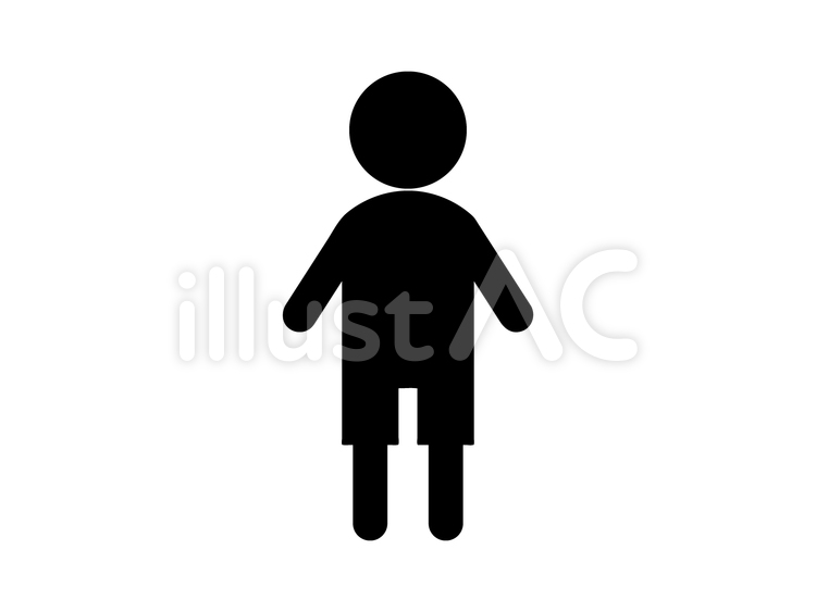   180412-04 男の子,子供,ピクトグラムのイラスト素材