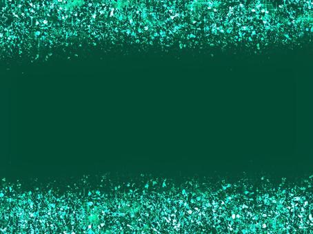 エメラルドグリーンのグリッターが輝く背景
