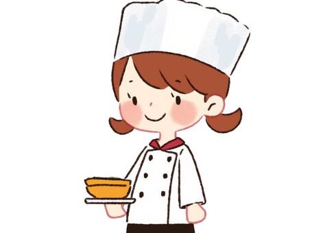 Illustration of a female chef, , JPG and PNG