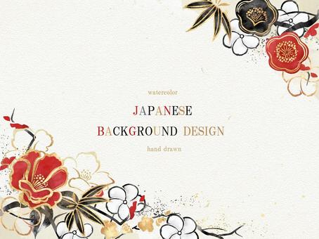 New Year's flowers Japanese background 347, JPG, PNG and AI New Year's flowers Japanese background 347, , JPG, PNG and AI