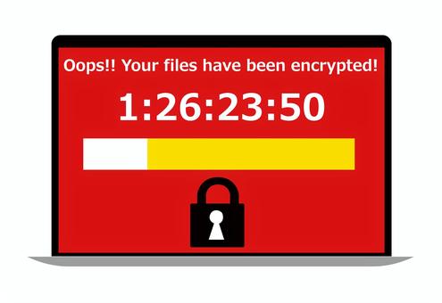 Ransomware virus infected computer, JPG, PNG and AI Ransomware virus infected computer, ransomware, laptop, malware, JPG, PNG and AI
