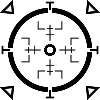 照準 照準,ターゲット,ロックオン,射撃,スコープ,狙撃,標的,照準器,的,狙いのイラスト素材