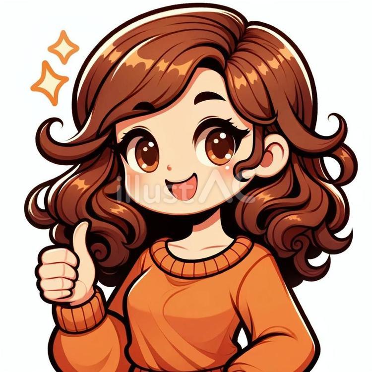 ばっちりだと合図する主婦 オッケー,グッド,完璧のイラスト素材