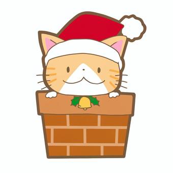 Santa Cat Entotsu, JPG 和 PNG Santa Cat Entotsu, 圣诞老人, 圣诞节, 烟囱, JPG 和 PNG