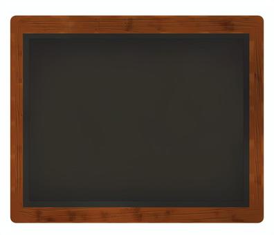 木枠のカフェのメニューボード（黒板） カフェボード,メニューボード,黒板,メッセージボード,ブラックボード,ボード,木枠,板,フレーム,アイコンのイラスト素材