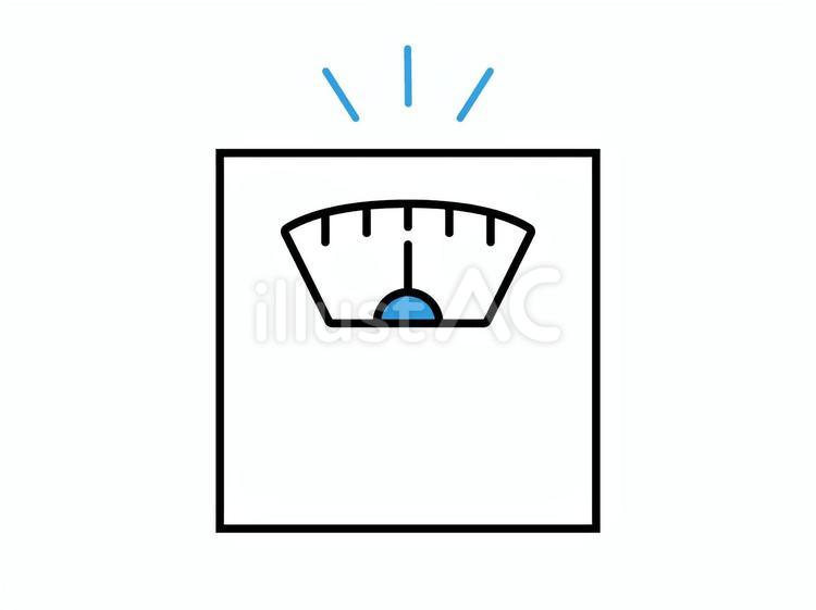 体重計のアイコン 体重計,体重,測定のイラスト素材