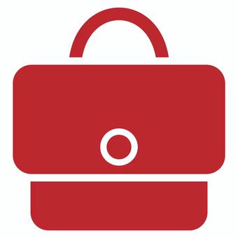 ハンドバッグのアイコン 赤 バッグ,カバン,ハンドバッグ,ブランド,ファッション,ショッピング,レディース,おしゃれ,小物,アイコンのイラスト素材