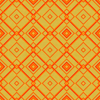 テクスチャ　赤橙の連鎖 菱形,模様,パターン,格子,線,対称,幾何学,配列,赤,オレンジのイラスト素材