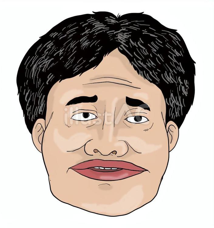 誰（普通の男）？ 男,人間,顔のイラスト素材