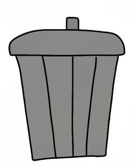 ゴミ箱 ゴミ箱,処分,掃除,道具,手書きのイラスト素材