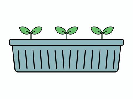 プランターに植えられた植物のイラスト プランターに植えられた植物のイラスト プランター,芽,若葉,家庭菜園,植物,成長,栽培,園芸,ガーデニング,自然のイラスト素材