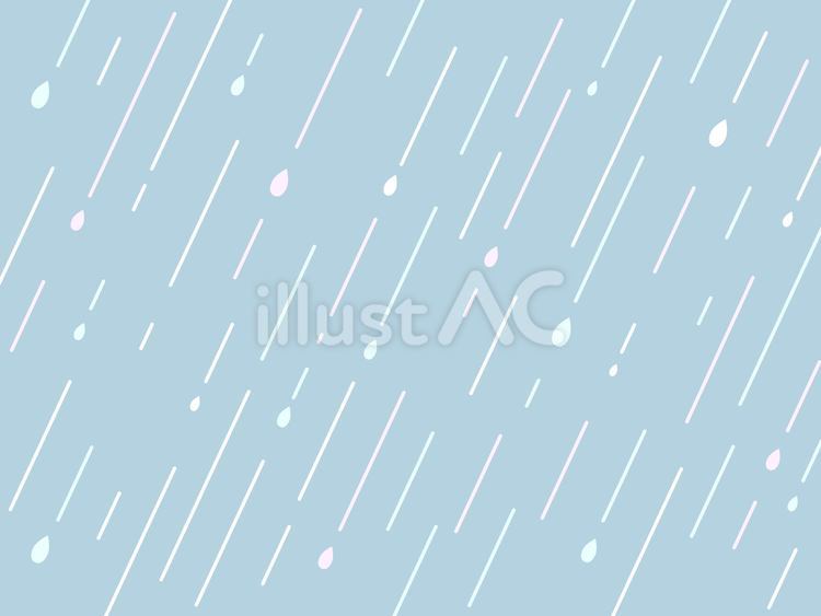 シンプルかわいい、雨の日の背景イラスト 雨,背景,梅雨のイラスト素材