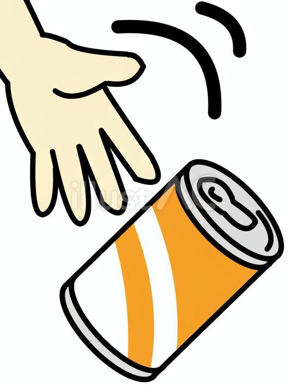 ゴミのポイ捨てをする手アップ ゴミ,ポイ捨て,捨てるのイラスト素材
