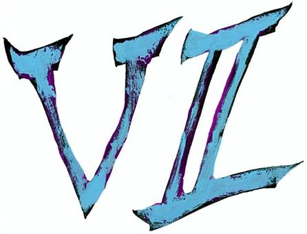 ７ ローマ数字,数字,おしゃれ,手描き,漫画素材,ゲーム素材のイラスト素材