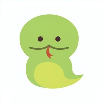 シンプルな蛇のイラスト素材 へび,巳,蛇,かわいい,爬虫類,シンプル,キャラクター,干支,素材,イラストのイラスト素材