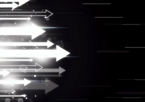 かっこいい光の矢印の背景素材