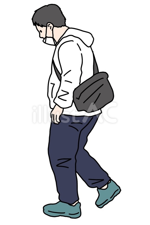 ぽっちゃり男性 白背景,無料,手描きのイラスト素材