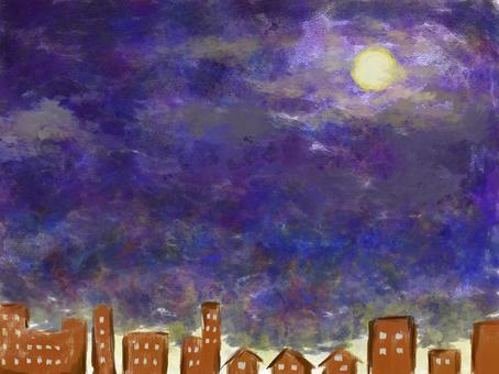 Illustration, night, sky, month, 