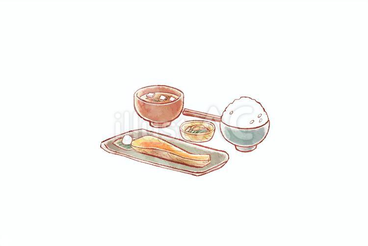 和食 ごはん,和食,夕飯のイラスト素材