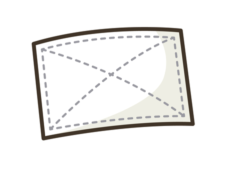 掃除_ぞうきん01 雑巾,布,巾,布巾,掃除用具,掃除道具,道具,用具,クリーナー,不織布のイラスト素材