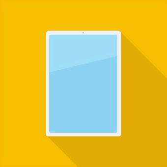 タブレット タブレット,デジタル,端末,機器,シンプル,物,イラスト,素材のイラスト素材