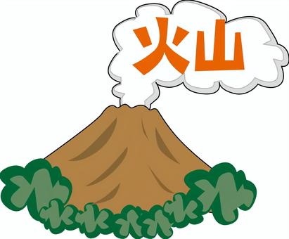 火山デフォルメ