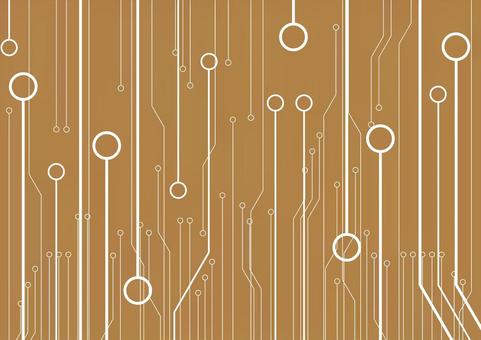 金色の幾何学的な電子回路のデジタル背景 デジタル,電子回路,基盤,テクノロジー,スタイリッシュ,ゴールド,背景のイラスト素材