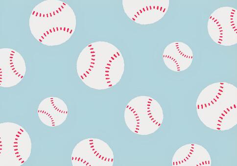 野球ボール　背景素材 野球,ベースボール,ボール,硬球,球技,スポーツ,背景,パターン,総柄,水色のイラスト素材