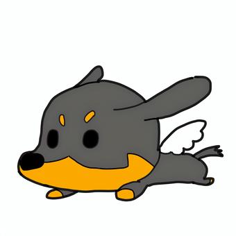 しゅわっち犬 犬,dog,ミニチュアダックスフンド,ミニチュアダックス,こいぬのイラスト素材