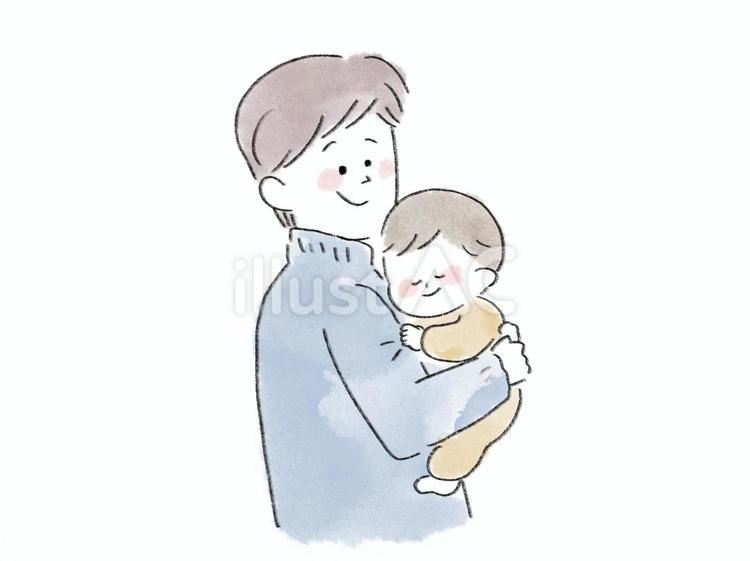 父親と赤ちゃん パパ,父親,赤ちゃんのイラスト素材