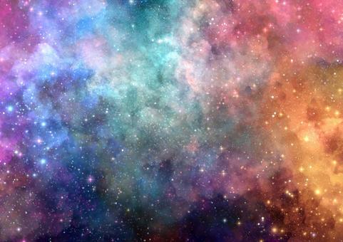 カラフルな宇宙の背景 カラフルな宇宙の背景 宇宙,背景,キラキラ,星空,空,星,ファンタジー,ポストカード,銀河,未知のイラスト素材