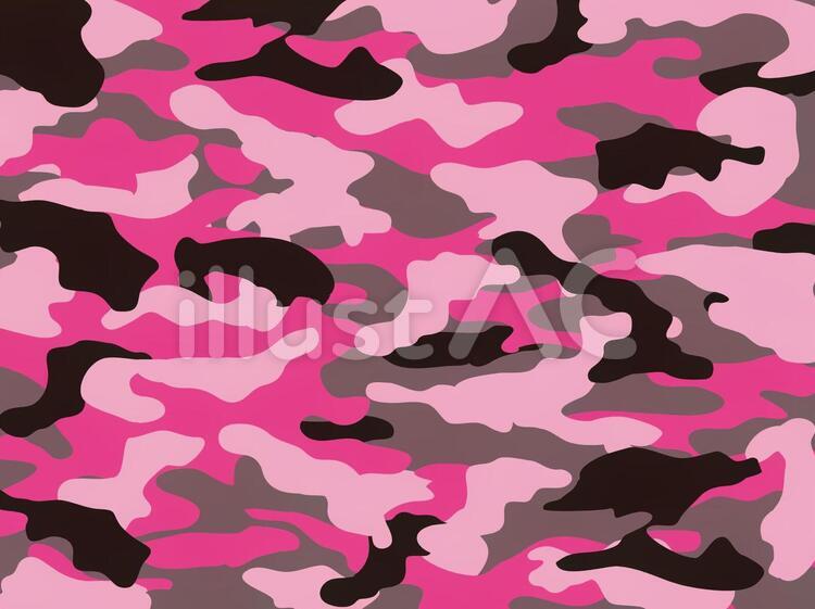 カモフラ柄（ピンク）イラスト No 417663｜無料イラスト・フリー素材なら「イラストAC」