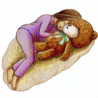 テディベアと女の子　