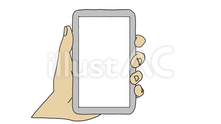 スマホ 手,スマホ画面,スマホのイラスト素材