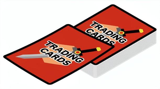 カードゲームで山札を引く カードゲーム,トレーディングカード,カード,山札,デッキ,引く,ドロー,めくる,取る,トレカのイラスト素材