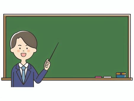 授業をするスーツの男性 男性,スーツ,講師,説明,教える,解説,プレゼン,発表,ポイント,注目のイラスト素材