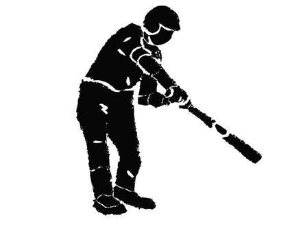 野球打つ瞬間のシルエット 野球打つ瞬間のシルエット 野球,ベースボール,プロ野球,高校野球,メジャー,スポーツ,社会人野球,試合,甲子園,選手のイラスト素材