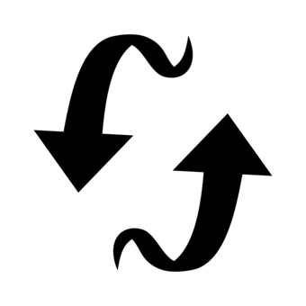 Up / down cycle arrow, arrow, cycle, up and down, JPG, PNG and AI