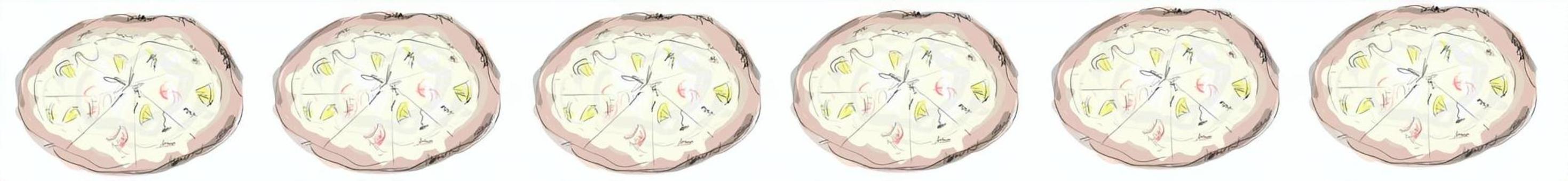 クリームピザのイラスト。 クリーム,ピザ,食べ物,イタリアン,バナーのイラスト素材