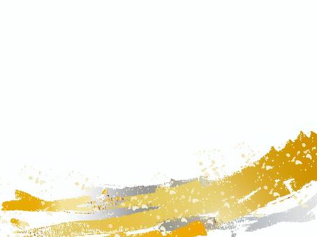 和風素材１金銀色毛質背景