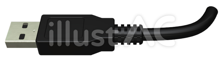 USBケーブル usbケーブル,usb,ケーブルのイラスト素材