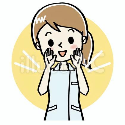 看護師 ポーズ 上半身 女性 8