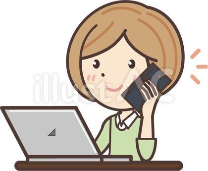 電話で打ち合わせをするフリーランサー女性