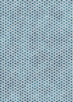 手描きのA4和柄背景【麻の葉1】水彩風 和柄,手描き,背景,a4,麻の葉,藍色,柄,模様,日本,日本柄のイラスト素材