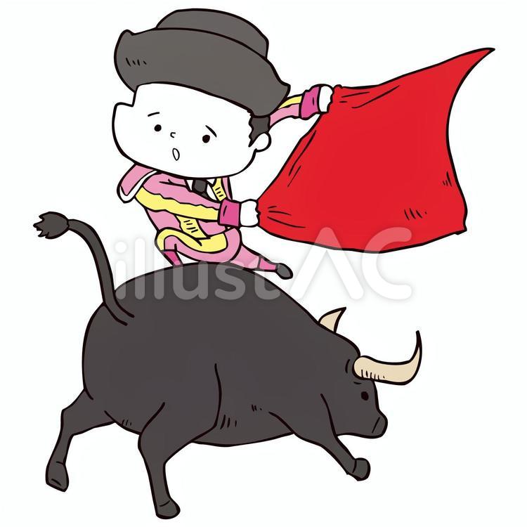 闘牛と闘牛士イラスト No 無料イラストなら イラストac