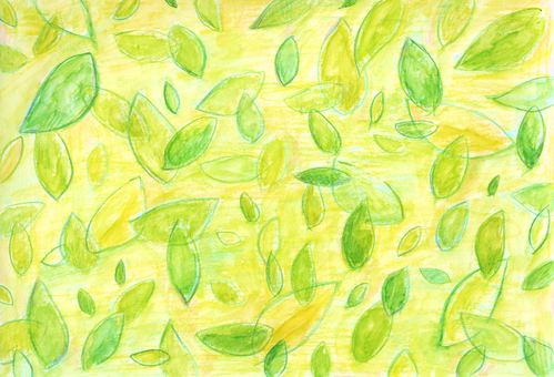 背景黄緑葉水彩色鉛筆手書きテクスチャー 背景,黄緑,緑,葉っぱ,壁紙,淡い,綺麗,テクスチャー,手描き,水彩のイラスト素材